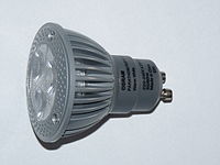 200px-Osram 4½W LED light bulb with GU10 screw